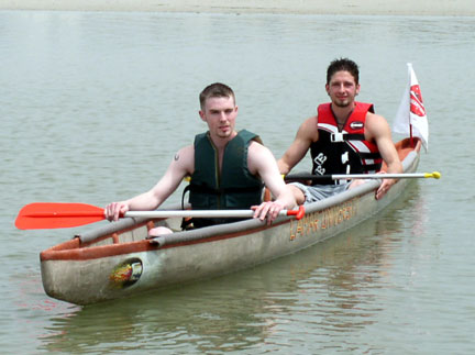 2003 canoe in water